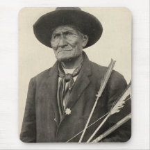 'Geronimo with Arrows' Mousepads