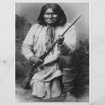 'Geronimo with Gun at the Ready' Flyer
