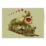 Get aboard the love train Valentines Card