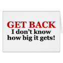 "Get Back" Greeting Card