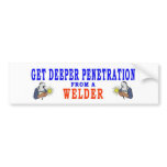 GET DEEPER PENETRATION bumper stickers