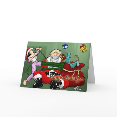 Get him! greeting cards by xadrian
