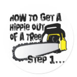 Get Hippies Out Of Your Trees stickers
