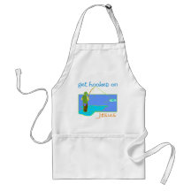 Get hooked on Jesus fisherman Apron