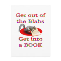 Get into a Book Postcard