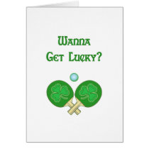 Get Lucky Ping Pong cards