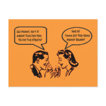 Get Me Some Money Pimped Out Postcard