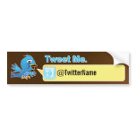 Get more followers. Customisable Twitter bumper stickers