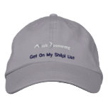 Get On My Shi(p) List Cap Embroidered Baseball Caps