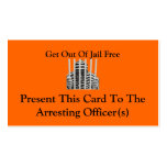 Get Out Of Jail Free Cards business cards