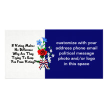 GET OUT THE VOTE CUSTOMIZED PHOTO CARD