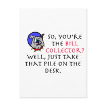 Get Ready for the Bill Collections Postcards