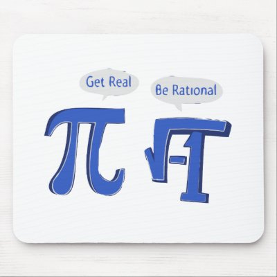Get Real Be Rational Mouse Mat by _Krash_