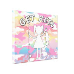 GET REEL GIRL CANVAS PRINT