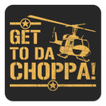 Get To Da Choppa Vintage stickers