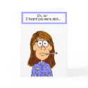 Get Well Better Soon Female Girl Paper Greeting Ca cards
