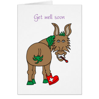 Get Well Soon Cartoon Greeting Cards | Zazzle.co.uk