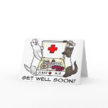 Get Well Soon ferret card