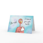 Get Well Soon Injury Pink Flamingo Card