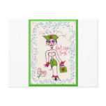 Get Well Soon Sexy Nurse Elf postcards