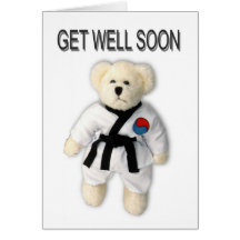 Get Well Soon Tae Kwon Do Card