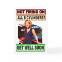 Get Well Soon, V8 Car theme cards