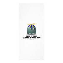 Get Your Game Face On Geek Personalised Rack Card