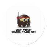 Get Your Game Face On (Ninja) stickers