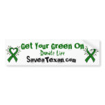 Get Your Green On bumper stickers