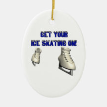 Get Your Ice Skating On Christmas Ornaments