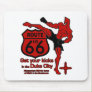 Get your kicks in the Duke City red Mousepad