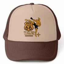 Get your kicks in the Duke City yellow Mesh Hats