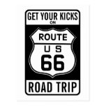 Get Your Kicks On Route 66 Post Card