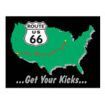 Get Your Kicks On Route 66 Postcards