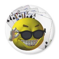Get Your Poker Face ON! Fridge Magnets
