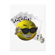 Get Your Poker Face ON! Post Card