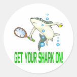 Get Your Shark On Sticker