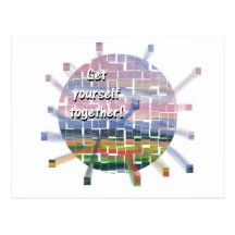 get yourself together post card