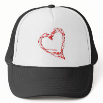 getropftes Herz Trucker Mützen