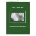 Gettin' Naked on St. Patrick's Day cards