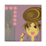 Gettin Ready Pop Art Magnet