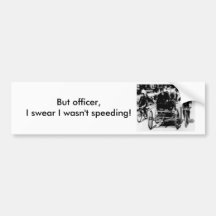 Getting a ticket bumper stickers