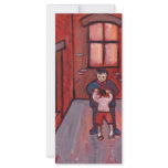 Getting hit by stepfather personalized rack card