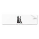 Getting Married, Abstract Wedding Couple bumper stickers