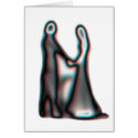 Getting Married, Abstract Wedding Couple cards