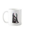 Getting Married, Abstract Wedding Couple mugs