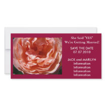 Getting Married Save the Date cards Pink Rose