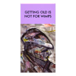 GETTING OLD IS NOT FOR WIMPS PHOTO CARDS