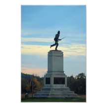 Gettysburg Battlefield Minnesota Monument Sunset Photographic Print