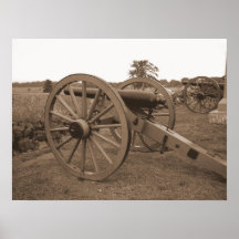 Gettysburg Cannon Poster